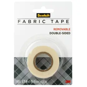3m 051141598901 Scotch Removable Fabric Tape 3/4 In X 180 1/pack And Double