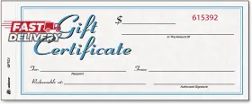 Adams 313039827846 Gift Certificate Book Carbonless Single Paper 3.4 X 8 Inches White/can