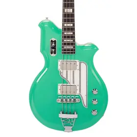1398 Airline Guitars Map Bass - Seafoam Green 30 1/2 Inch Short Scale Electric New