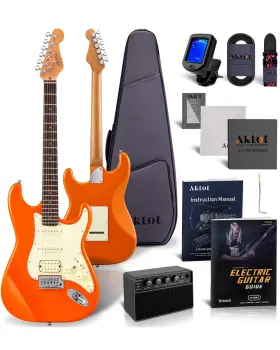 Aklot 746626937244 Stryde Electric Guitar With Coil-split Roasted Maple Neck Polished Gl