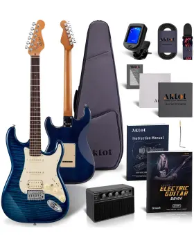 Aklot 746626937268 Stryde Electric Guitar With Coil-split Roasted Maple Neck Flame