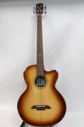 Aeb70ce Alvarez Armrest Shadowburst Acoustic Electric Bass Guitar - Excellent