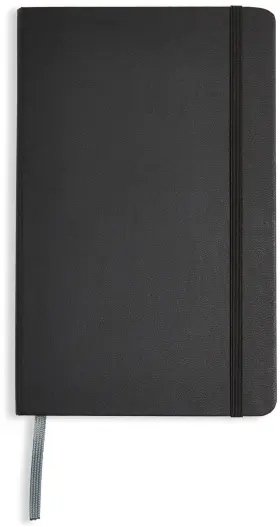 Nh130210120v-r Amazon Basics Classic Lined Notebook 240 Pages Hardcover 5 X 8.25-inch Black