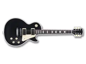 17327 American Vinyl Black Les Style Guitar Shaped Sticker Guitarist Electric Band Paul