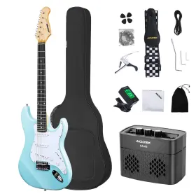 Aodsk 974012224751 Electric Guitar With Amp Beginner Kit 39 Inch Solid Body Full Size All Access