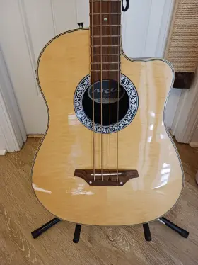 Amb-50 Aria Acoustic/electric 4-string Bass With Extra Strings - Natural Finish
