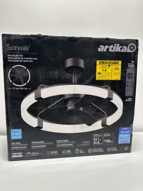Artika 846979051588 Sunnyvale 28 Inch Fandelier With Remote Black
