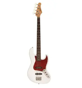 Ajb300wh Austin Guitars 4 String Acoustic Bass Guitar Correcto White