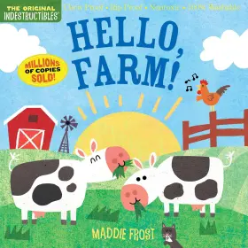 Bbtee 313053485435 Indestructibles Hello Farm Chew Proof Rip Nontoxic 100% Washable