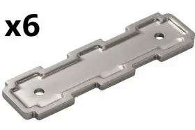B077996 Belwith Keeler 078555904081 6 X Coventry 3 Inch Center To Cabinet Pull Backplate S
