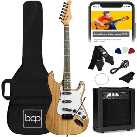 Sky7107 Best Choice Products 39in Full Size Beginner Electric Guitar Starter Kit With Case Strap 10w Amp S
