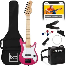 Sky7113 Best Choice Products 30in Kids Electric Guitar Beginner Starter Kit With 5w Amplifier Strap Gig Ba