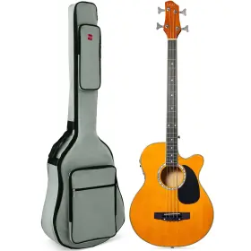 Sky7245 Best Choice Products Acoustic Electric Bass Guitar Full Size 4 String Fretted With Padd