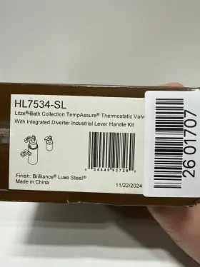 Hl7534 Brizo 034449927260 Litze Handle Kit Thermostatic Valve Trim Integrated Diverter Volume