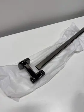 691867 Brizo 195205019459 Allaria 18 Inch Towel Bar Brilliance Black Onyx
