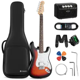 Cm-cy000407 Cahaya Electric Guitar Kit 39in - Full Size For Beginner Starter