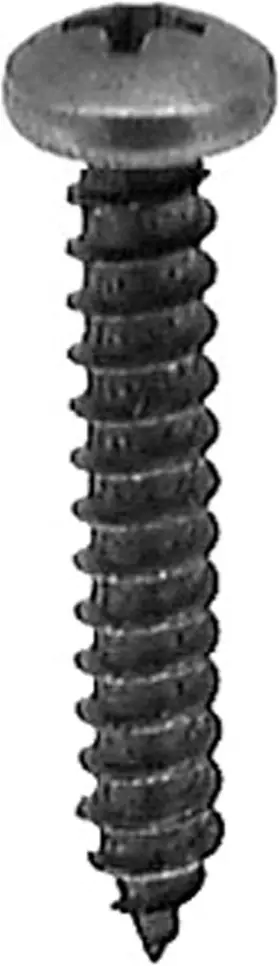 Clipsandfasteners Inc A10182 100#8 X 1 Inch Black Oxide Phillips Pan Head Tapping Screw