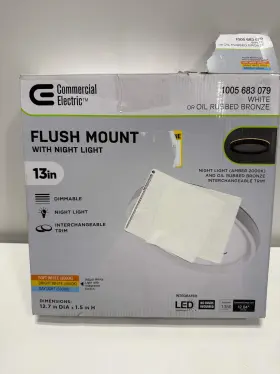 Commercial Electric 849489073163 Led Light Fixture 13 Inch 1005 683 079