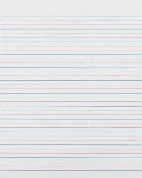 Paczp2413 Corp. Zaner-bloser Broken Midline Sulphite Paper 500 Sheet Ruled 10.50-inch X 8-inc