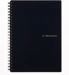 N195a Corporation Mnemosyne Lined Notebook- A5 8.27 Inch X 6.34 80 Sheets / 160 Pages 7mm College
