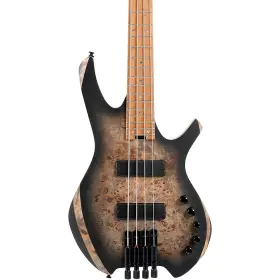Cort 197881412289 Space 4 Artisan Headless Electric Bass Star Dust Black Rf