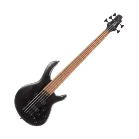 B5elemen Cort 809625368708 5 String Bass Guitar Right Open Pore Transparent Black Full