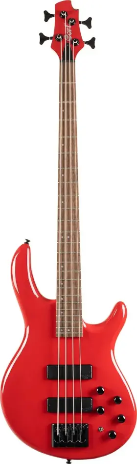 C4deluxecrd-u Cort C4deluxecrd Artisan Series C4 Deluxe Bass Guitar. Candy Red
