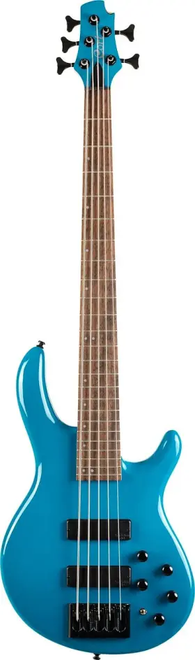 C5deluxecbl-u Cort C5deluxecbl Artisan Series C5 Deluxe Bass Guitar 5 String . Candy Blue