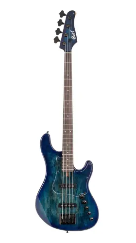 Gbfusion4bb-u Cort Gb-fusion 4-string Electric Bass Guitar - Blue Burst