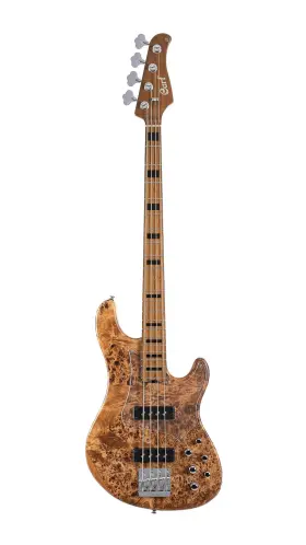 Gbmodern4opvn Cort 4 String Bass Guitar Right Open Pore Vintage Natural Full