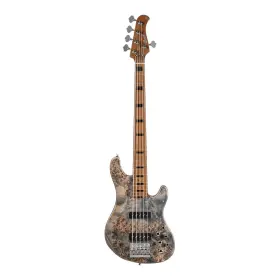 Gbmodern5opcg-u Cort Gb Series Modern 5 String Bass - Open Pore Charcoal Grey