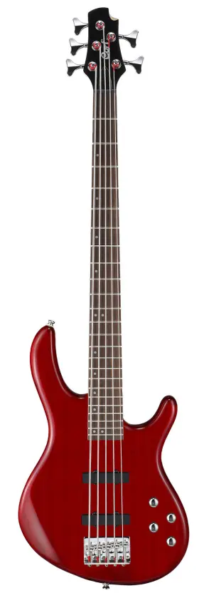 Cort Guitars 809383838000 Actionbassvplustr Action 5 String Bass Guitar. Trans Red