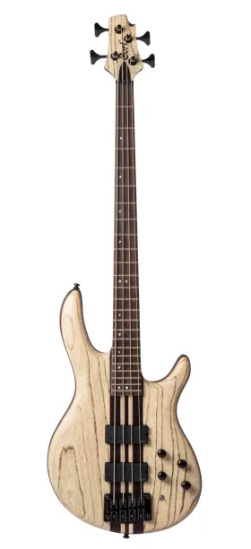 Cort Guitars 809625365226 A4ultraenb Artisan Series A4 Ultra Ash Bass Guitar. Etched Natural Black