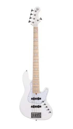 Njs5wht-u Cort Guitars Njs5wht Elrick Njs-5 5-string Bass Guitar. White