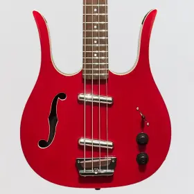 145063 Danelectro Longhorn 4 String Electric Bass Guitar - Red