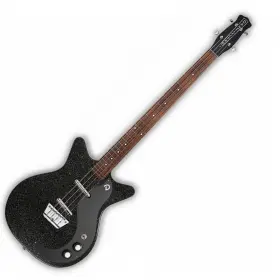 59ssb-bkmf Danelectro 59dc Short Scale Bass Black Metalflake