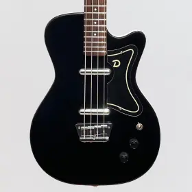 D56bass-blk Danelectro Single Cut Body Shape Dolphin Headstock 4-string Electric