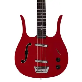 D58lhbred Danelectro Red Hot Longhorn Semi-hollowbody Bass Guitar -