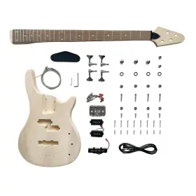 C-047 Dbl Diy Electric Bass Guitar I-four-stringed Basswood Body And Maple Neck Ro
