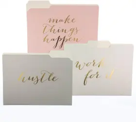 Fif026 De France Designer Inch Make Things Happen File Folders Set Of 9 3 Designs Letter Size