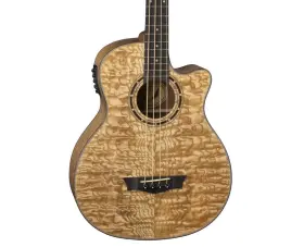 Dean 819998116095 Exotica Quilt Ash Acoustic/electric Bass Guitar - Gloss Natural Used