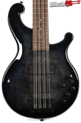 Rh12 Dean 819998176822 Rhapsody 12 12-string Trans Black Electric Bass Guitar With Emg Pickups