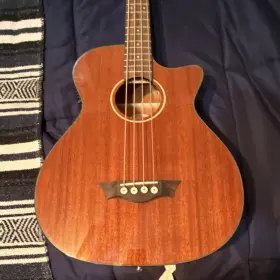Dmt-sl3 Dean Acoustic-electric Bass Guitar 4 String Mahogany Brown Dmt Sl3