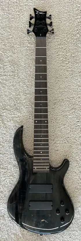 E6-tbk Dean Guitars 6 String Bass Guitar In Transparent Black - Project