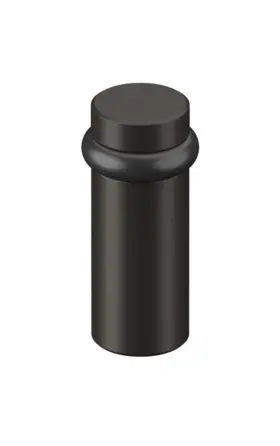 Deltana 760923493104 Round Universal Floor Bumper 3 Solid Brass Oil-rubbed Bronze