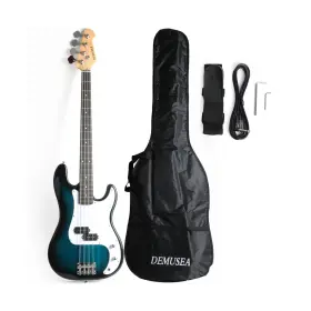 Dpb-30 Demusea Full Size 4 Strings Electric Bass Guitar Beginner Starter Practic With