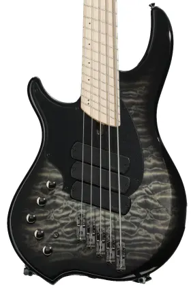 L-c3-5-q-2tb-m-sh Dingwall Guitars Combustion 5-string Left-handed Electric Bass - 2-tone Black