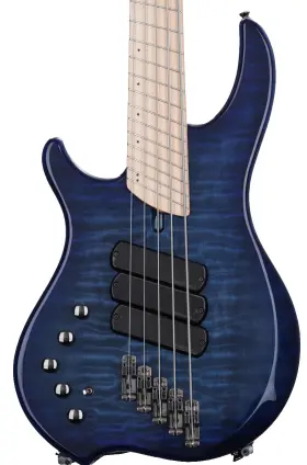 L-c3-5-q-ib-m-sh Dingwall Guitars Combustion 5-string Left-handed Electric Bass - Indigo Burst