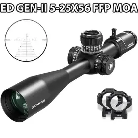 09809 Discovery Opt Optics Ed Gen Ii 5-25x56 Ffp Moa 34mm Zero Stop - Japanese Glass