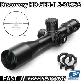 36589 Discovery Opt Optics Gen Ii Hd 5-30x56 Ffp 34mm Scope Zero Stop Illuminated Reticle